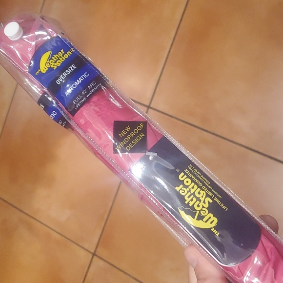 Fuscia Pink New Oversize Autonatic Umbrella - Picture 1 of 3